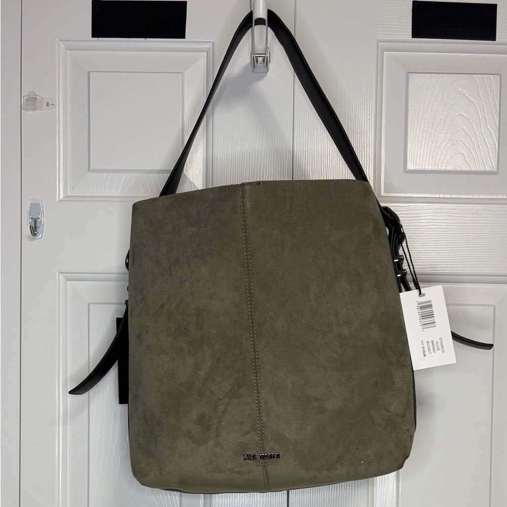 Steve Madden Faux Suede Hobo Bag